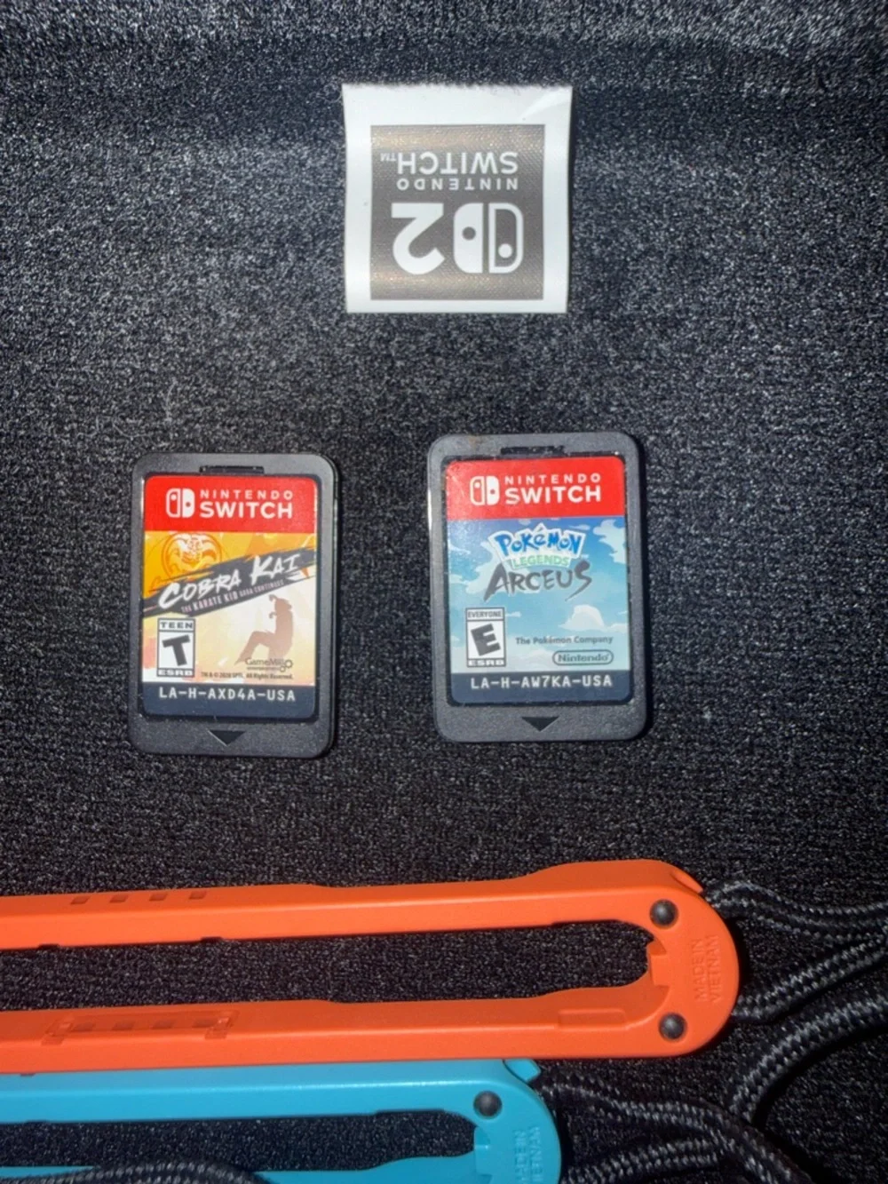 Nintendo switch 2 Black Console Bundle with Neon Blue/Red Accessories